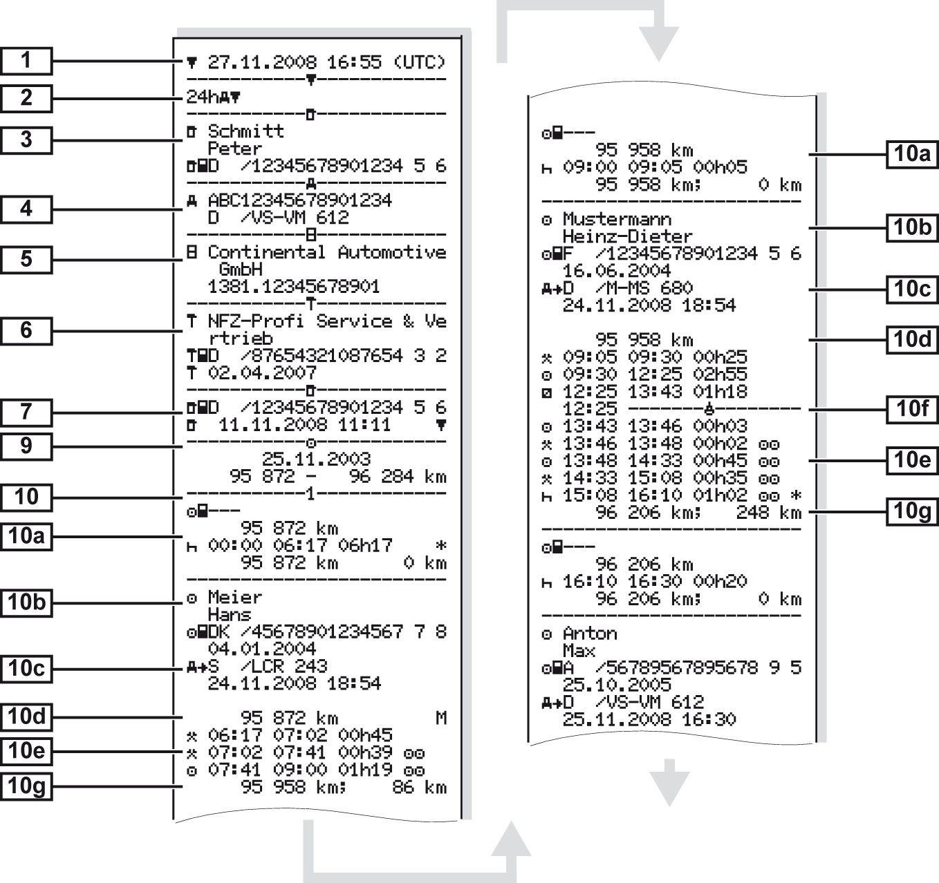 Daily Printout - Vehicle Activities